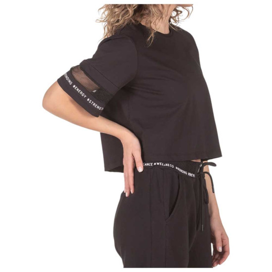 Bodytalk Γυναικεία κοντομάνικη μπλούζα Cropped Bodytalk Γυναικεία κοντομάνικη μπλούζα Cropped